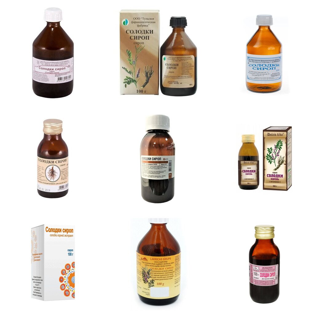 Солодки корня сироп 100 г (любой производитель)