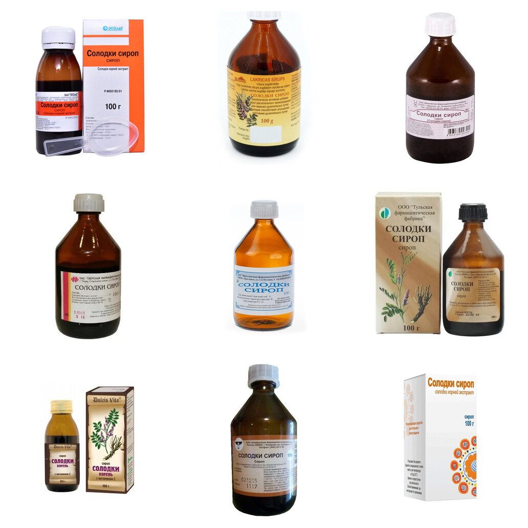 Солодки корня сироп 100 г (любой производитель)