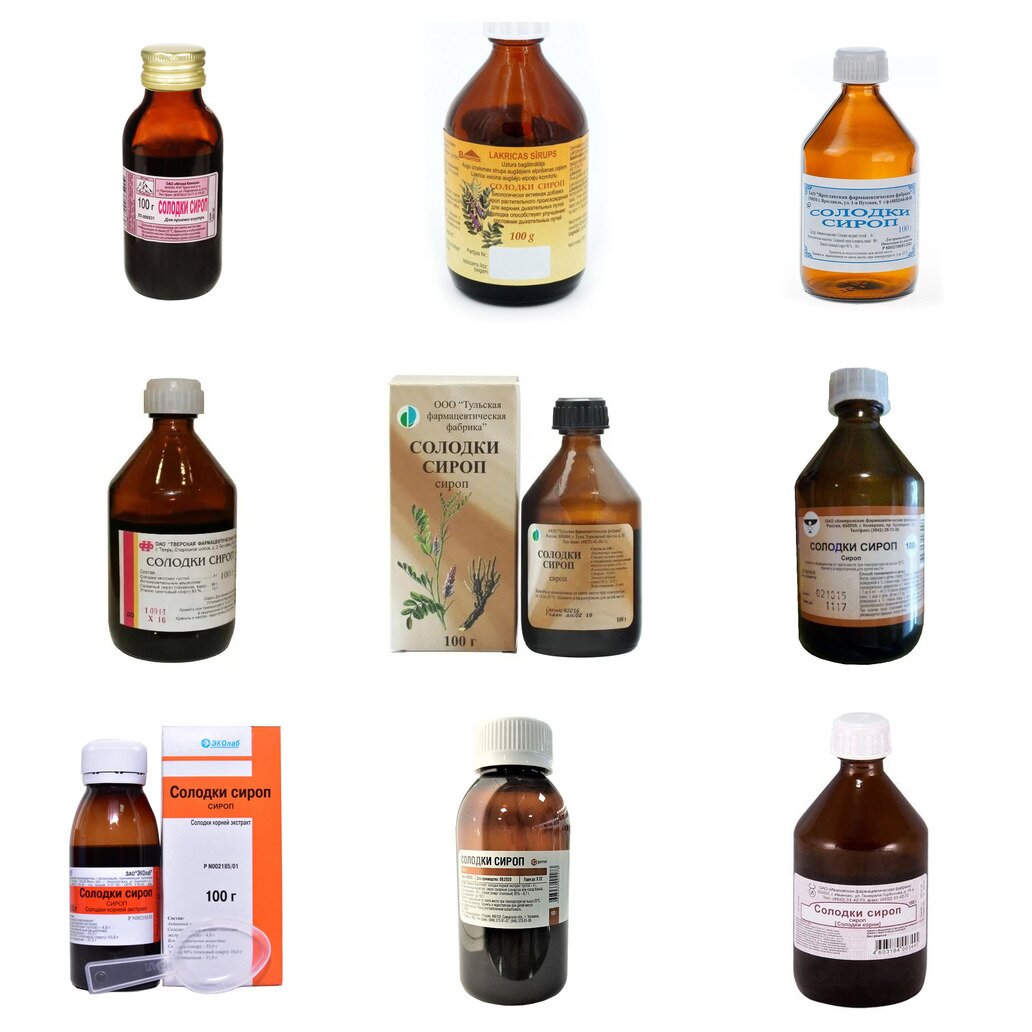 Солодки корня сироп 100 г (любой производитель)