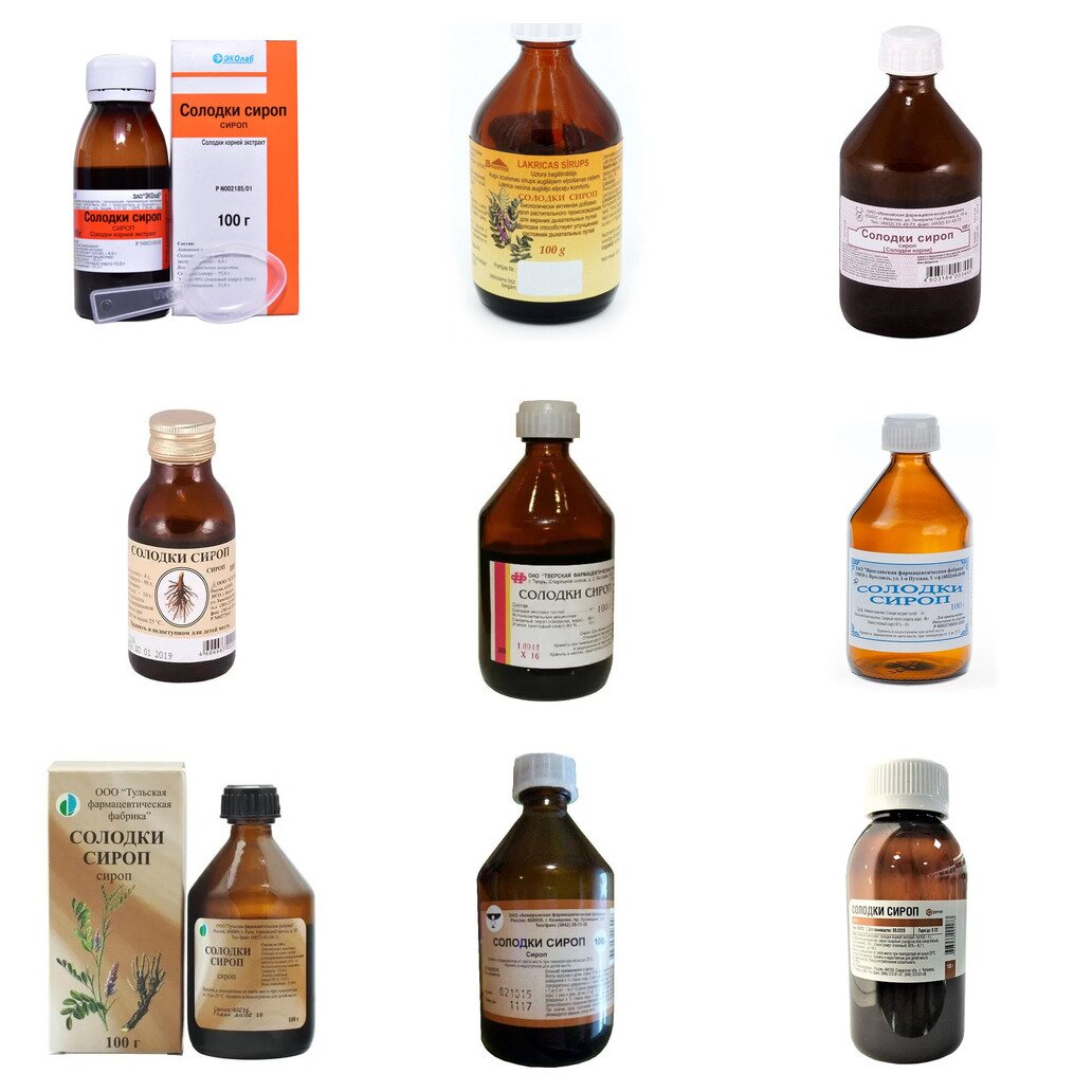 Солодки корня сироп 100 г (любой производитель)