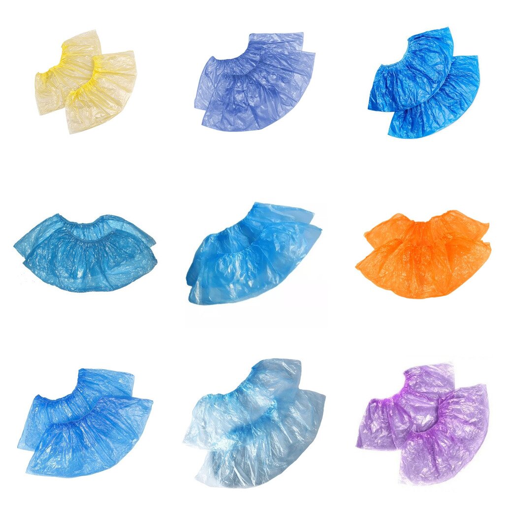 Бахилы одноразовые полиэтиленовые 1 пара (любой производитель)