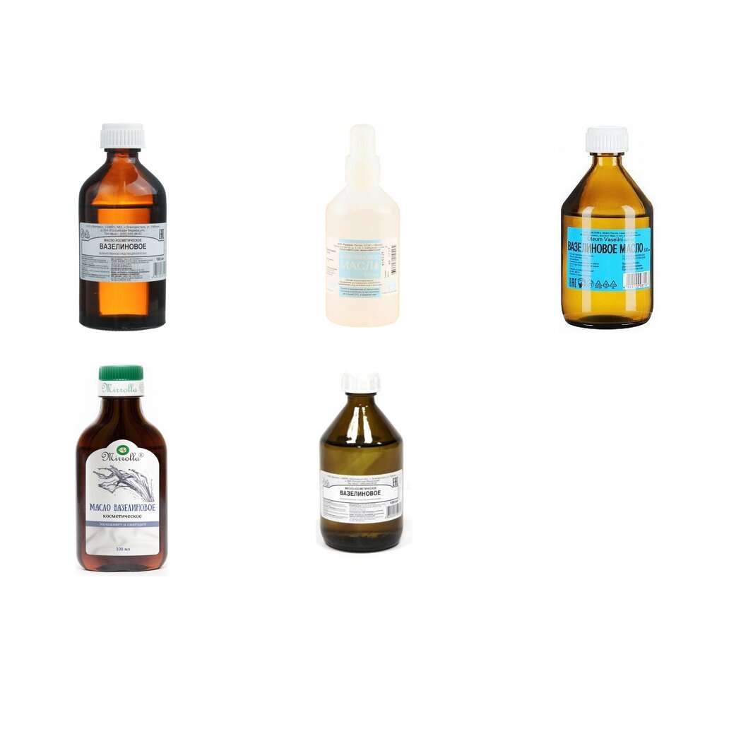 Вазелиновое масло косметическое для наружного применения 100 мл флакон 1 шт. (любой производитель)