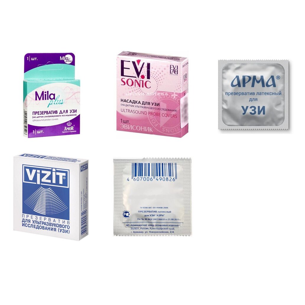 Презерватив для УЗИ 1 шт. (любой производитель)