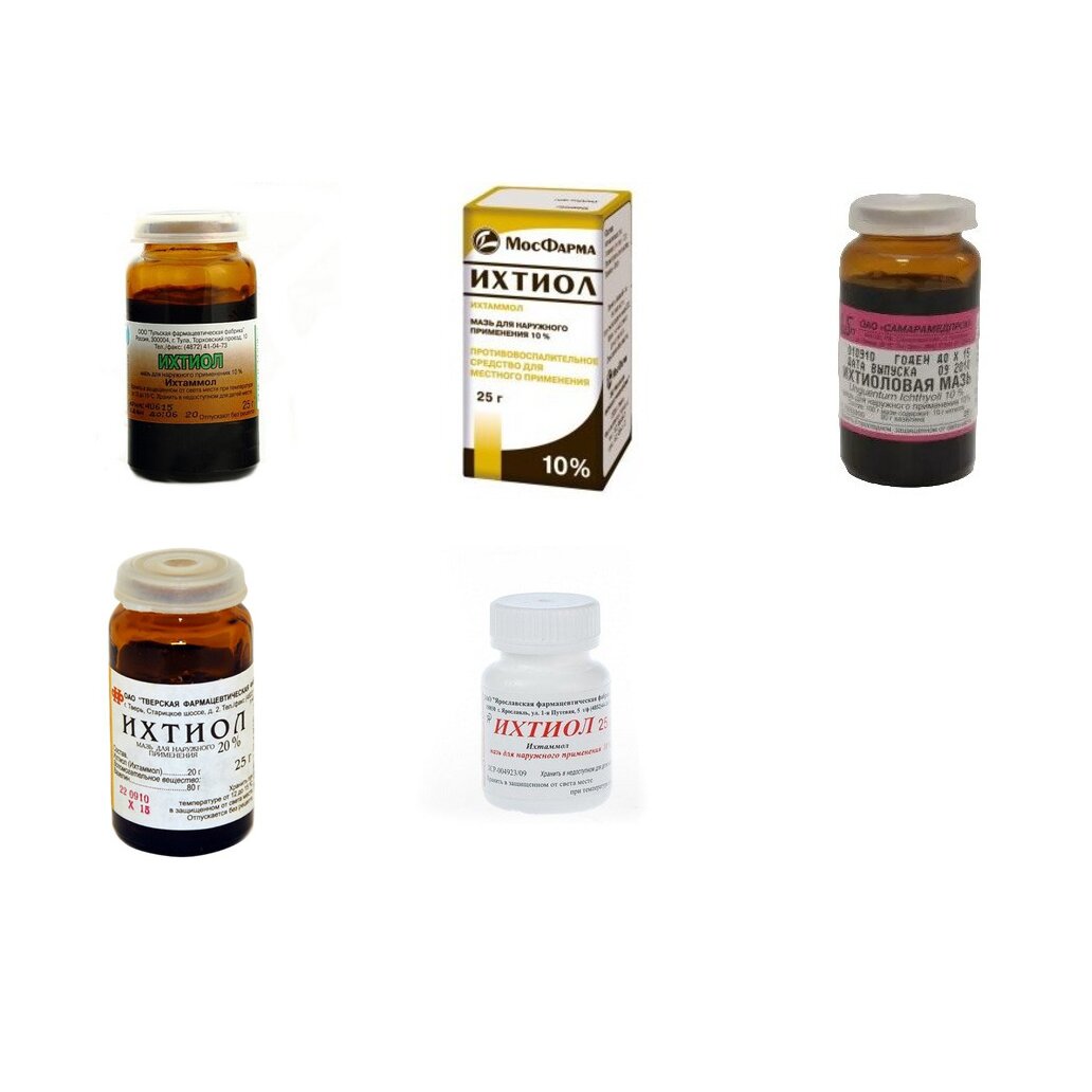 Ихтиоловая мазь 10% банка 25 г (любой производитель)