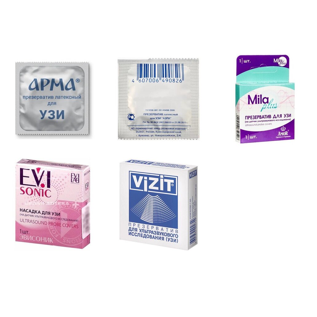 Презерватив для УЗИ 1 шт. (любой производитель)