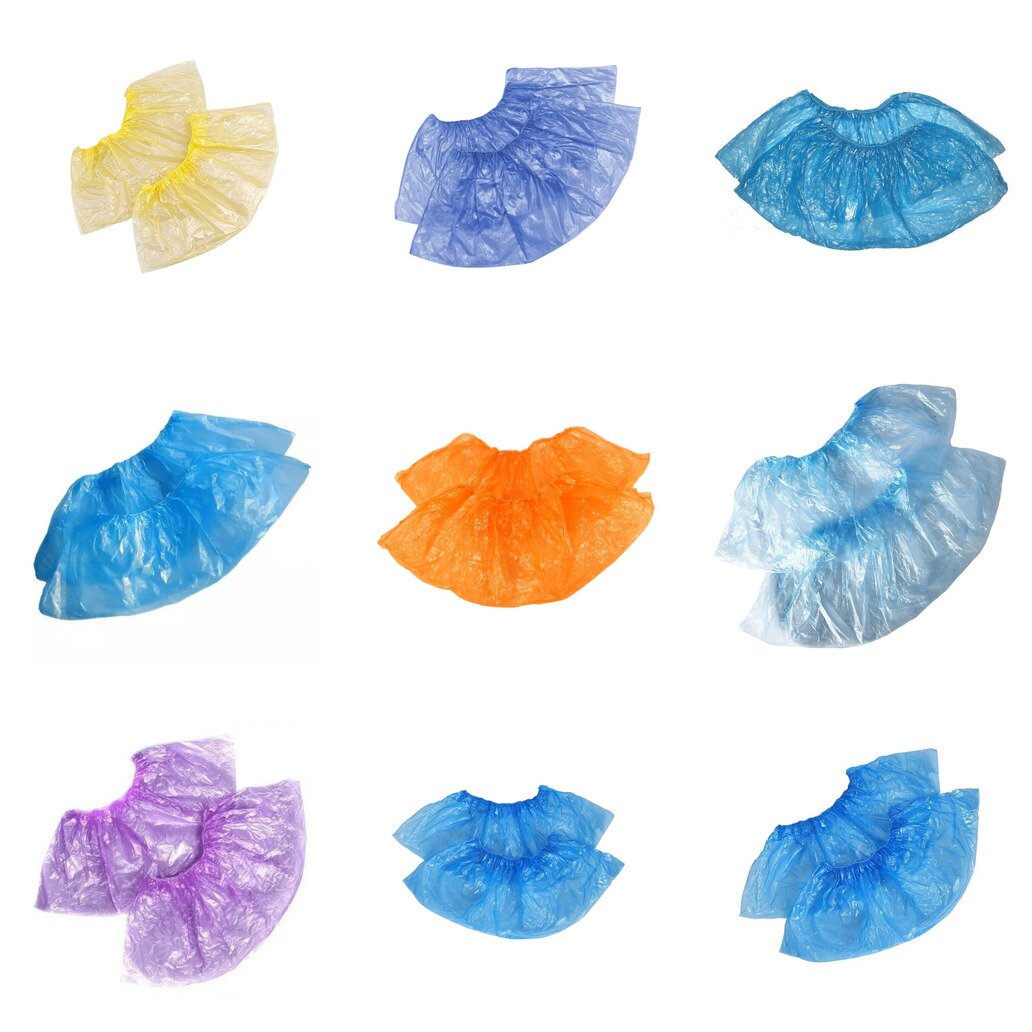 Бахилы одноразовые полиэтиленовые 1 пара (любой производитель)