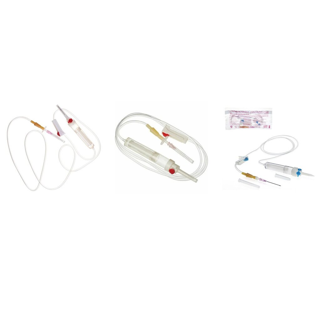 Система трансфузионная с иглой 18G 1,2 х 40 мм и пластиковым шипом 1 шт. (любой производитель)