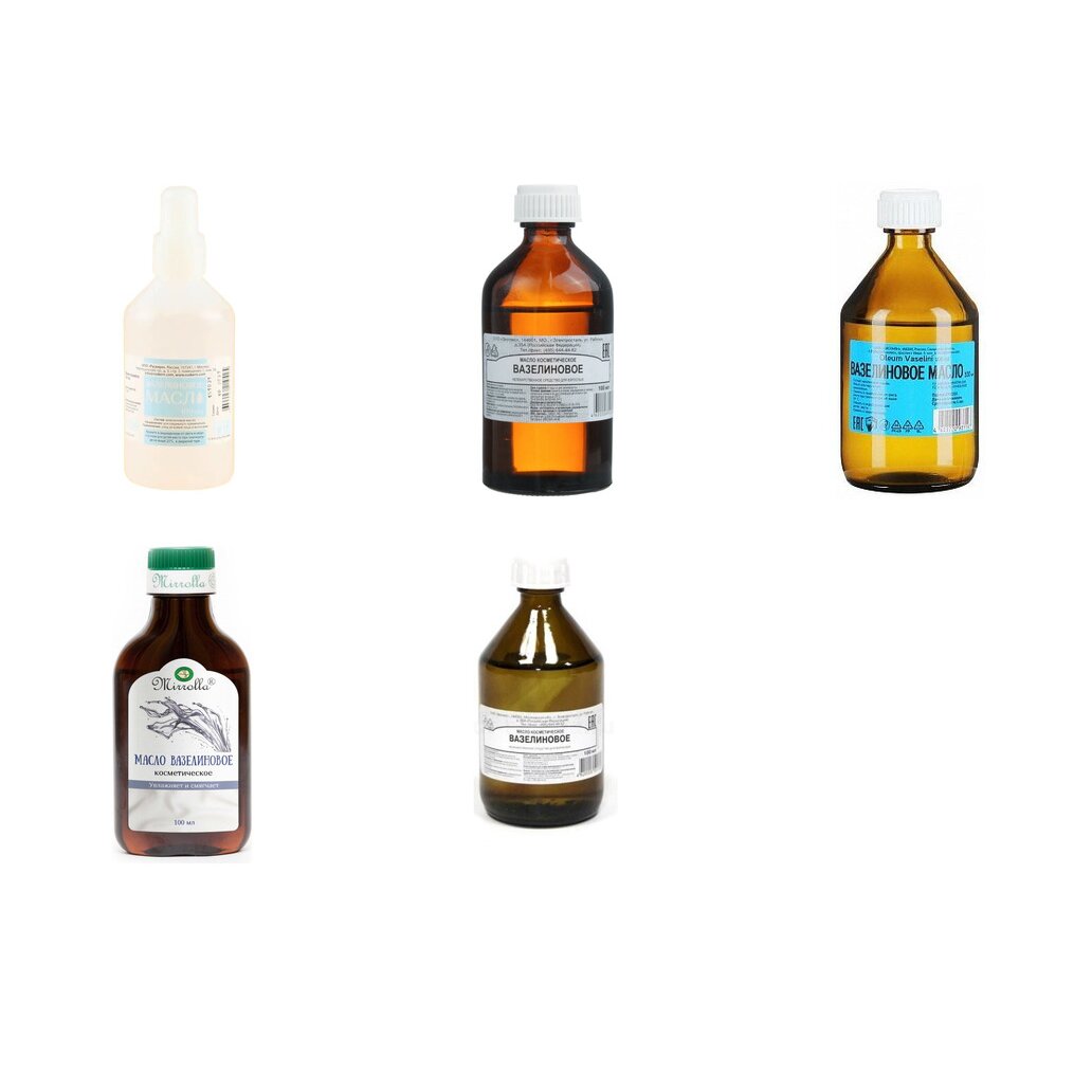 Вазелиновое масло косметическое для наружного применения 100 мл флакон 1 шт. (любой производитель)