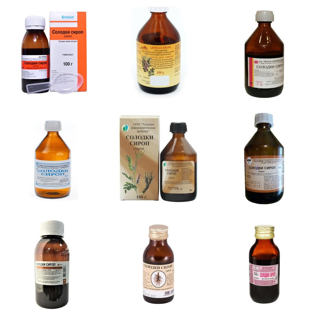 Солодки корня сироп 100 г (любой производитель)