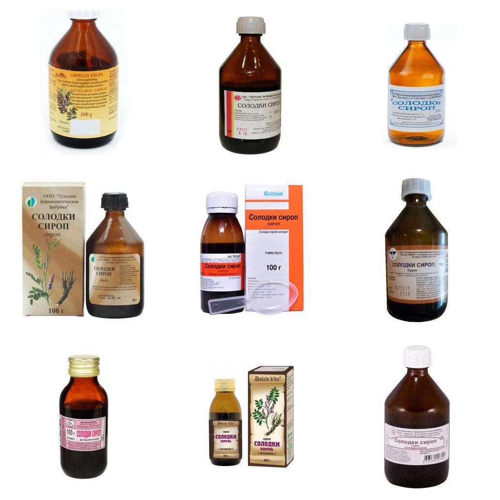 Солодки корня сироп 100 г (любой производитель)
