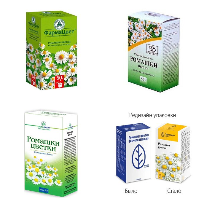 Ромашки цветки 50 г (любой производитель)