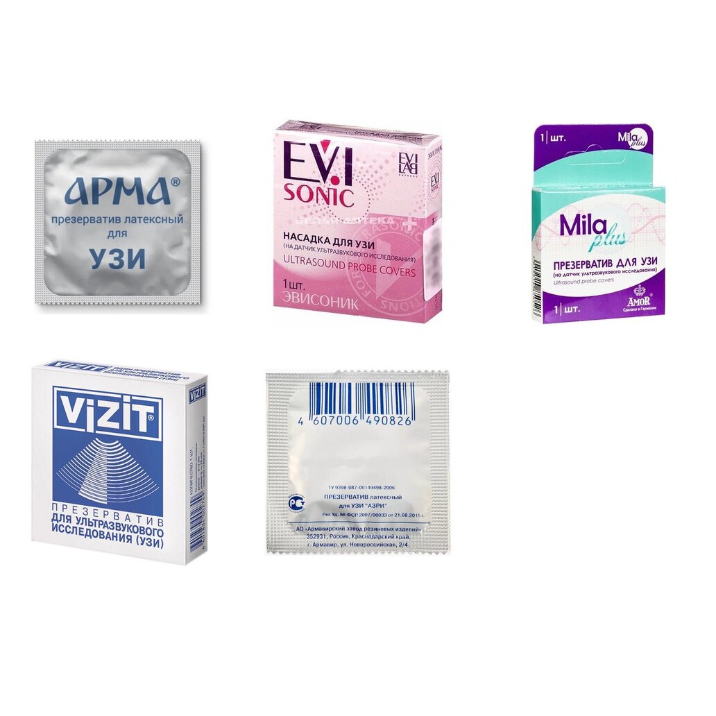 Презерватив для УЗИ 1 шт. (любой производитель)