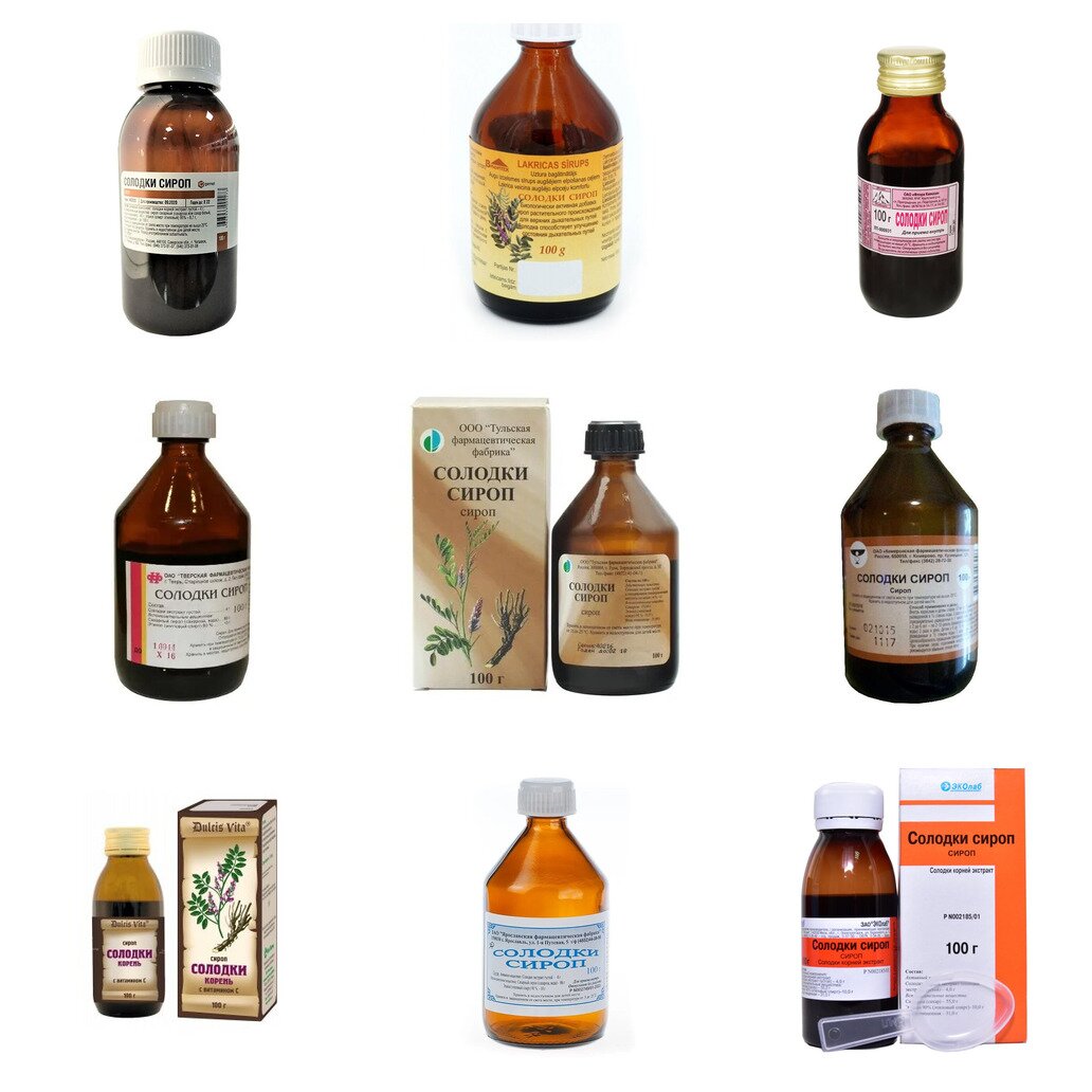 Солодки корня сироп 100 г (любой производитель)