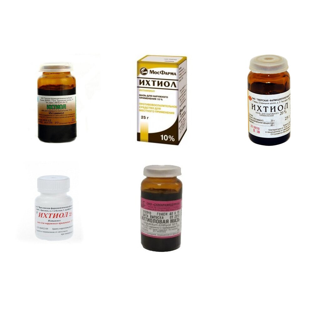 Ихтиоловая мазь 10% банка 25 г (любой производитель)