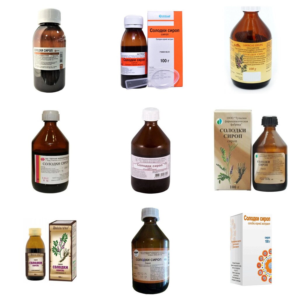 Солодки корня сироп 100 г (любой производитель)
