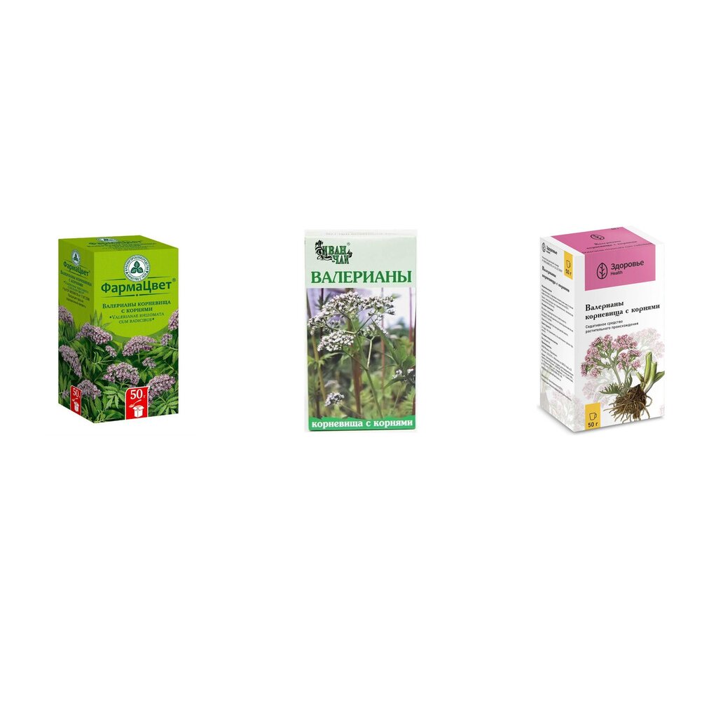 Валерианы лекарственной корневища с корнями 50 г (любой производитель)