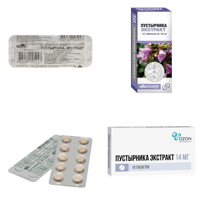 Пустырника экстракт таблетки 14 мг 10 шт. (любой производитель)
