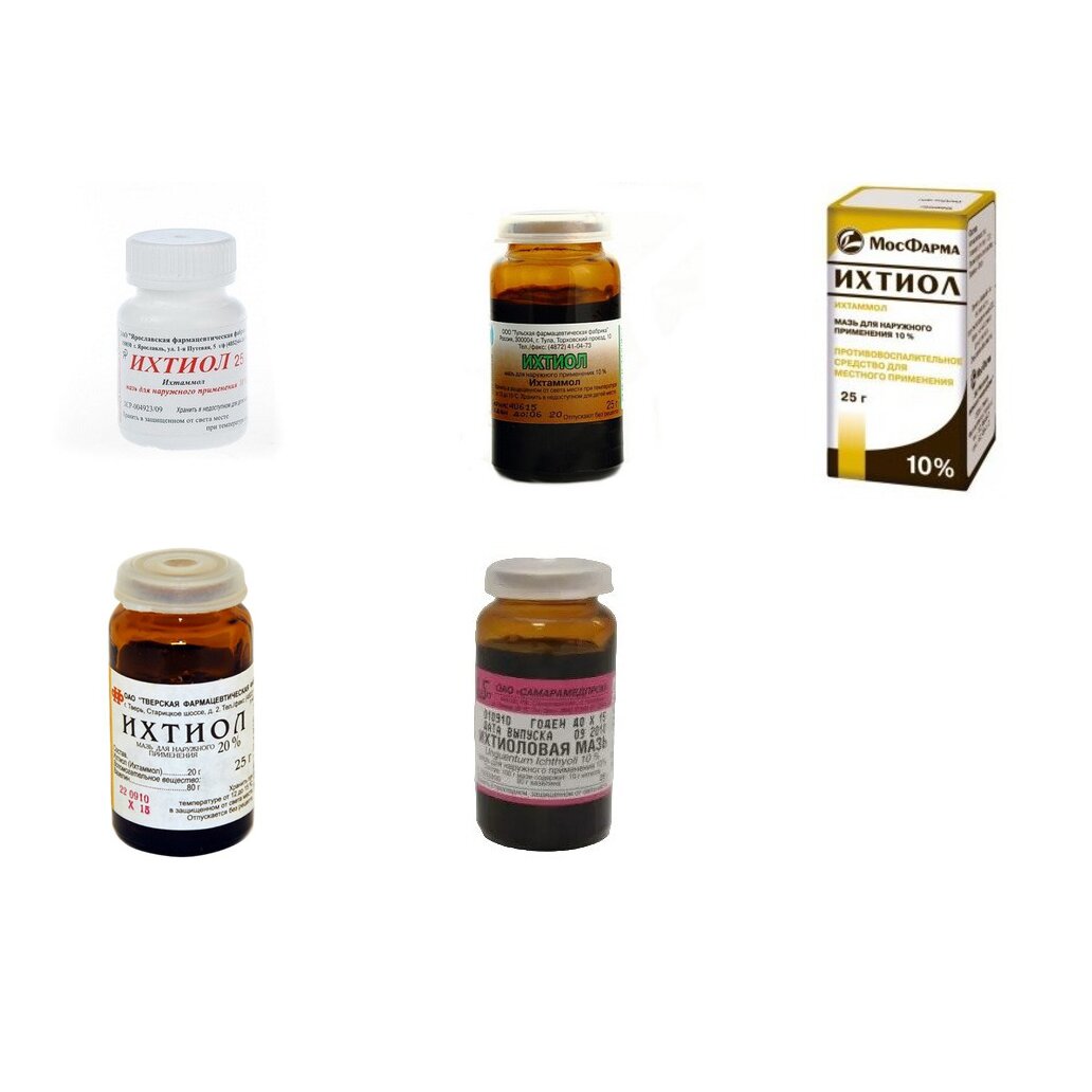 Ихтиоловая мазь 10% банка 25 г (любой производитель)