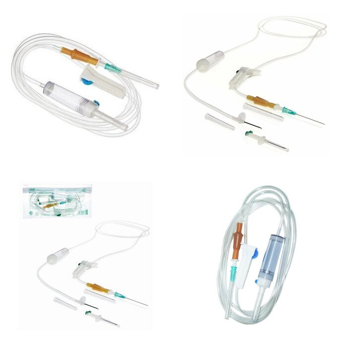 Система инфузионная с иглой 21G 0,8 х 40 мм и металлическим шипом 1 шт. (любой производитель)