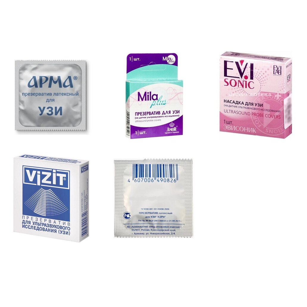 Презерватив для УЗИ 1 шт. (любой производитель)