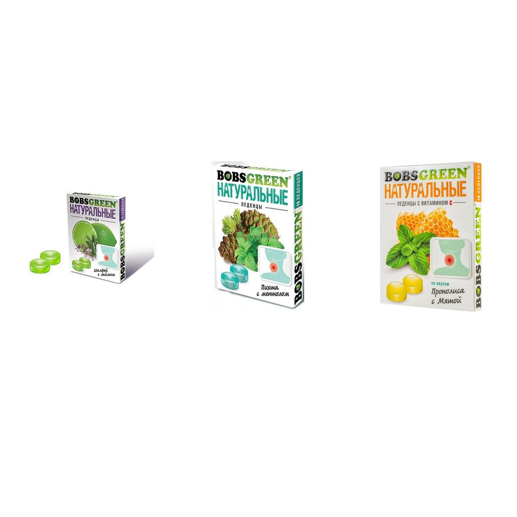 Леденцы Бобс Грин 32 г (любой вкус)