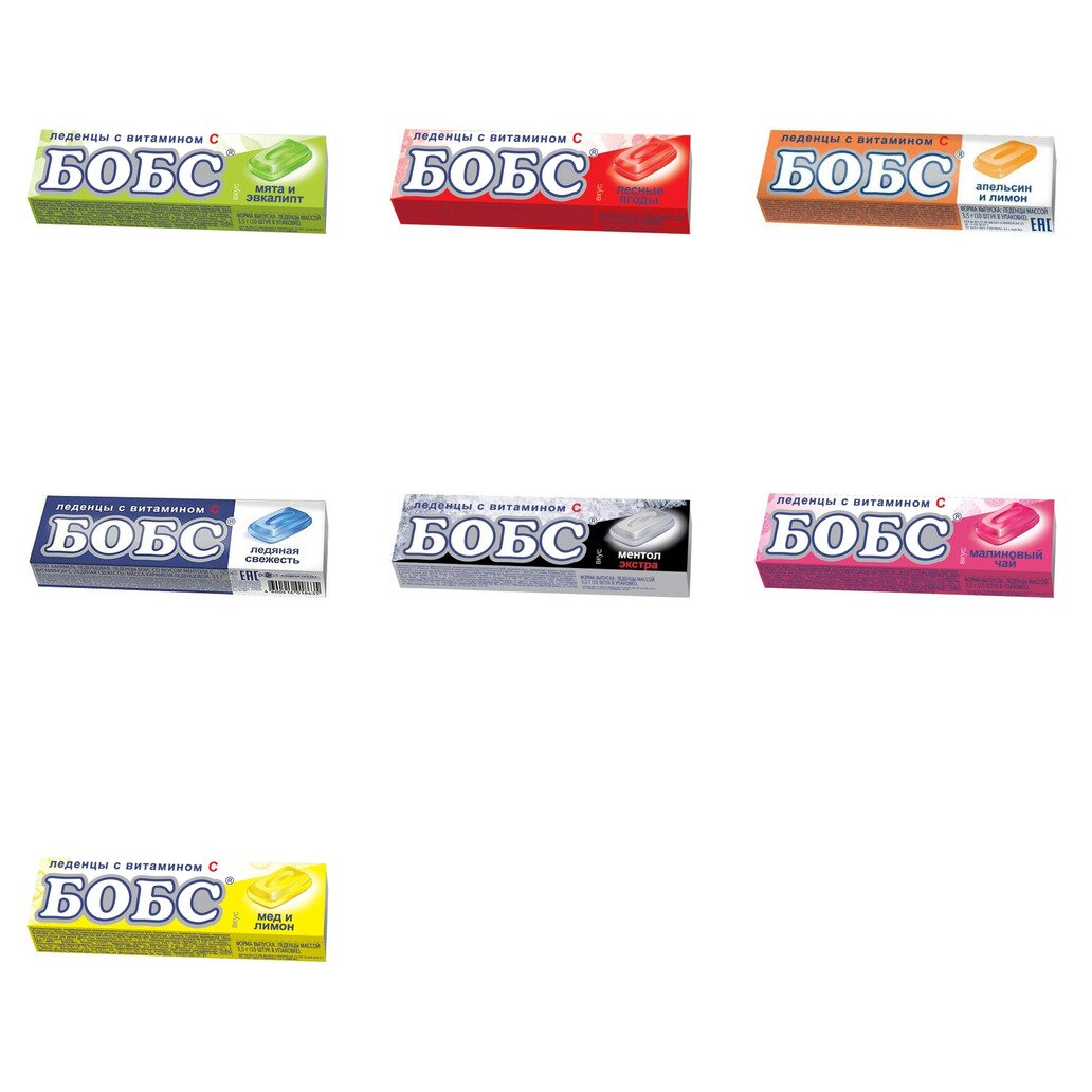Леденцы Бобс с витамином С 35 г (любой вкус)