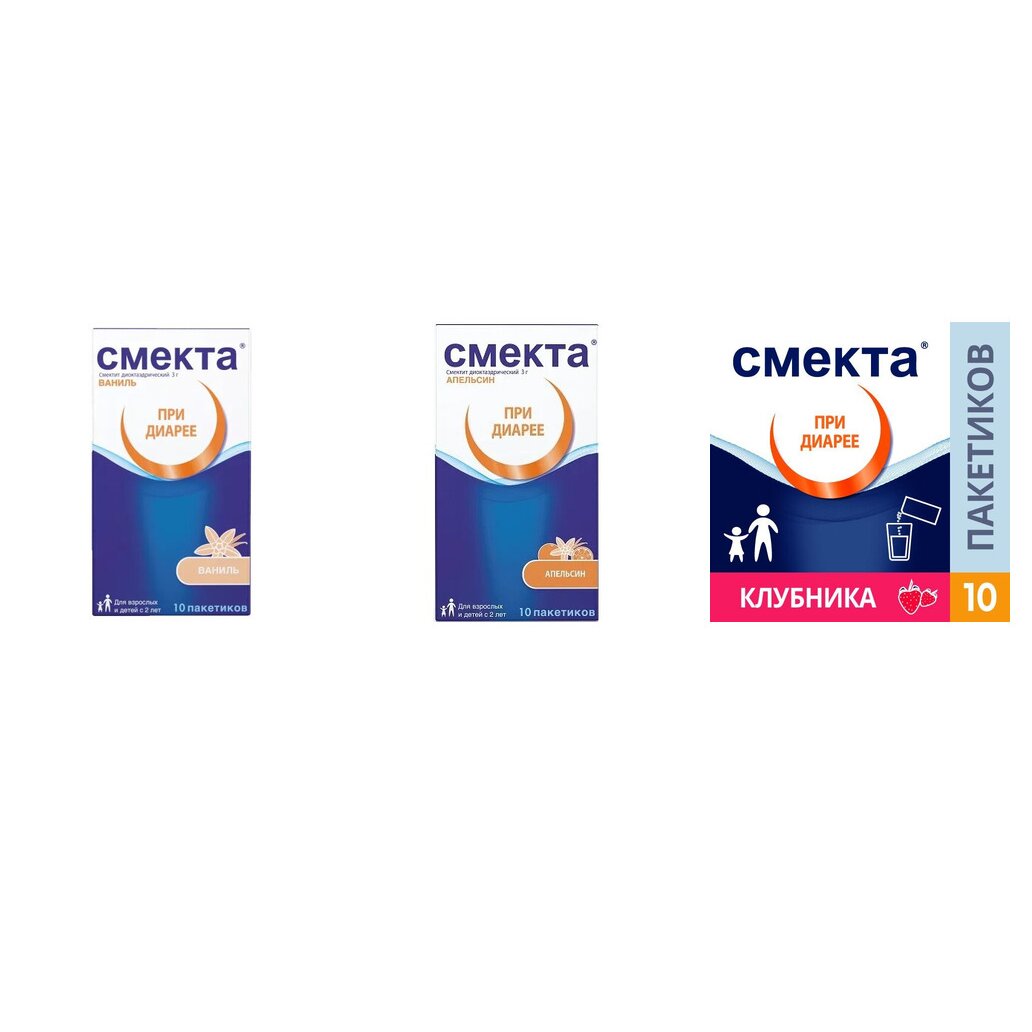 Смекта порошок пакетики 10 шт. (любой вкус)
