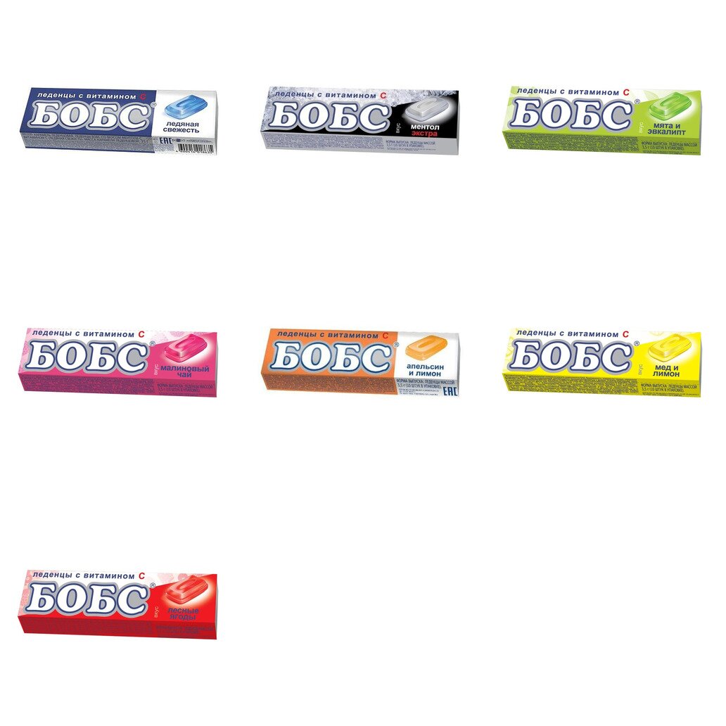 Леденцы Бобс с витамином С 35 г (любой вкус)