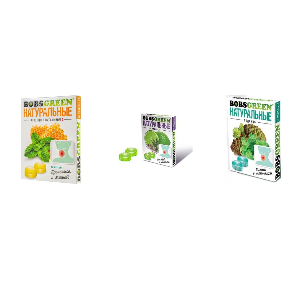 Леденцы Бобс Грин 32 г (любой вкус)