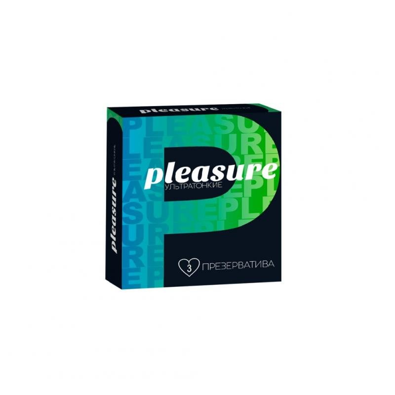 Презервативы Pleasure Ультратонкие 3 шт.
