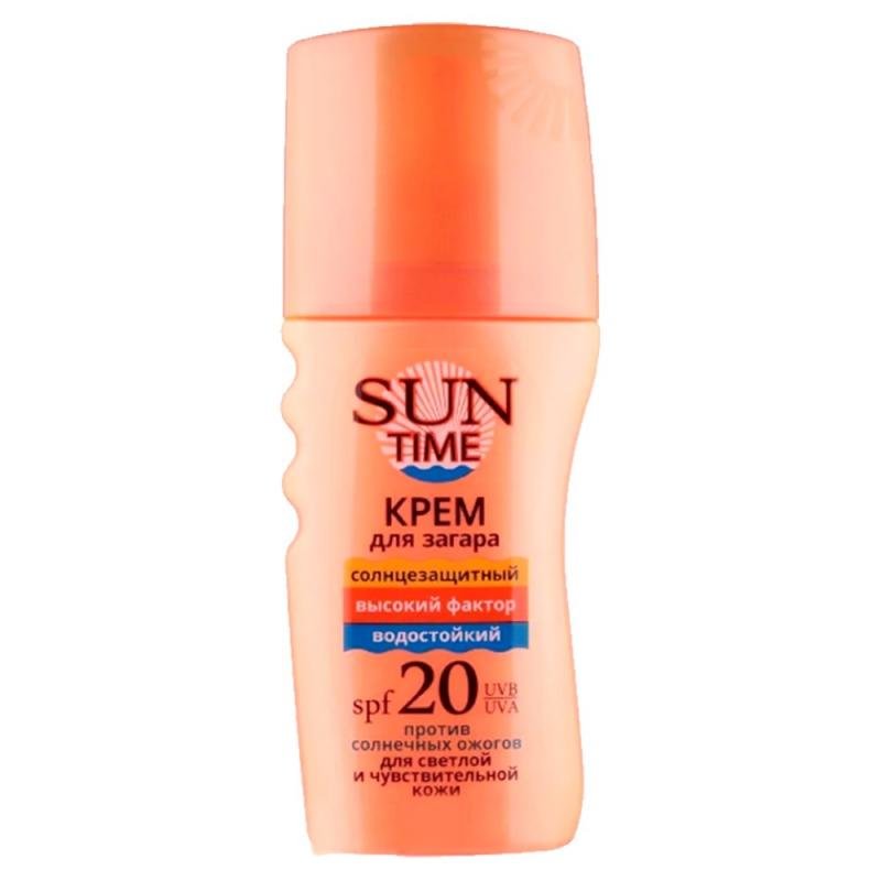 Sun Time Крем для загара для чувствительной кожи SPF 20 150 мл