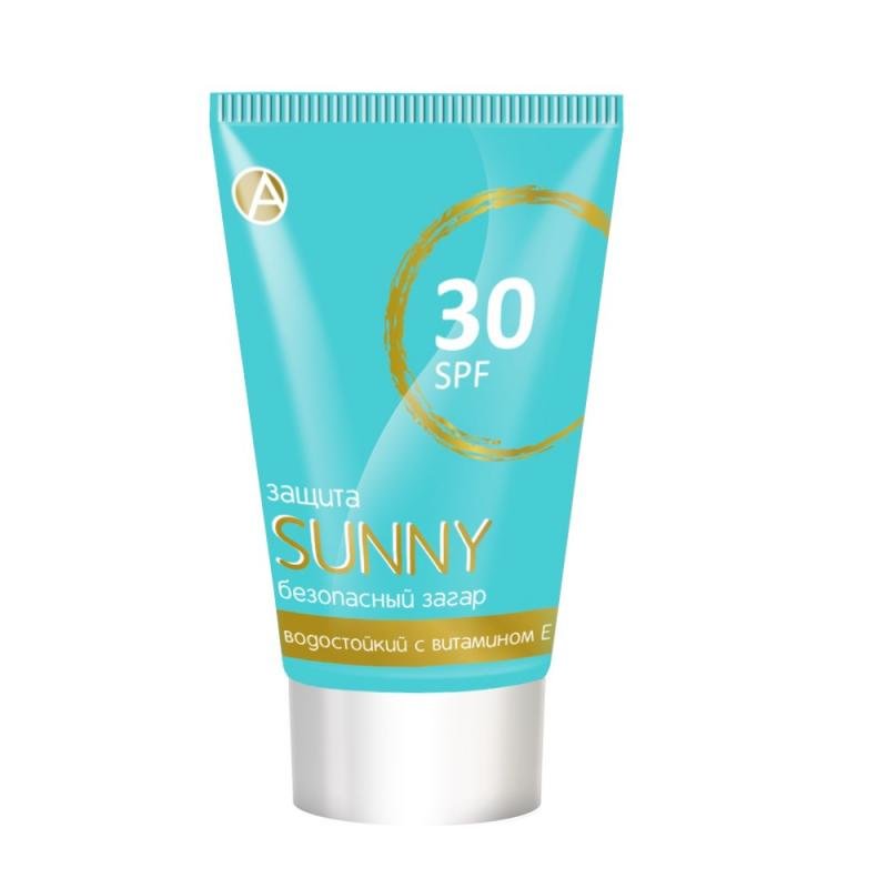 Крем солнцезащитный Sunny SPF 30 водостойкий с витамином Е 150 мл