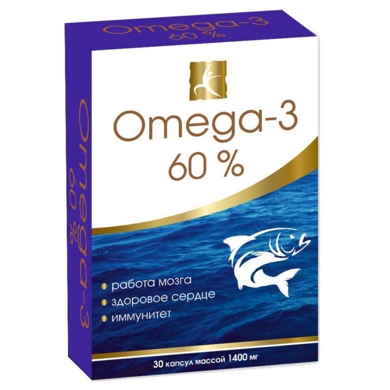 Омега-3 60% капсулы 1400 мг 30 шт.