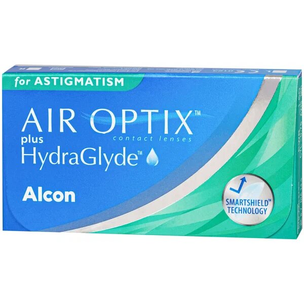 Линзы контактные Air Optix plus HydraGlyde for Astigmatism Alcon/Алкон (-2,75, -0,75 /180) 3шт