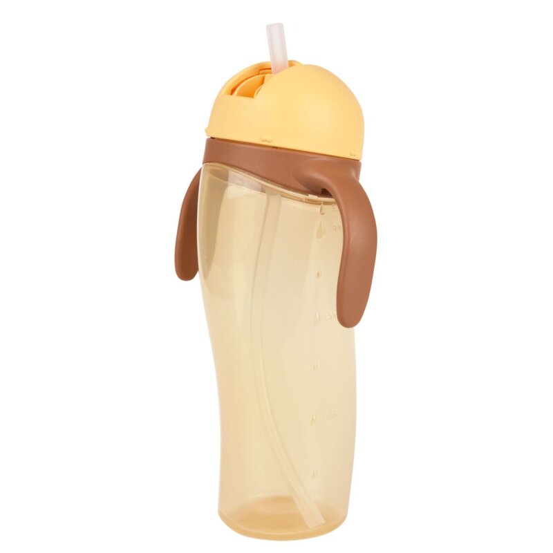 Поильник высокий Pigeon с трубочкой желтый 330 мл