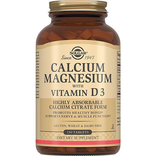 Solgar Кальций, Магний с витамином Д3 таблетки 150 шт.
