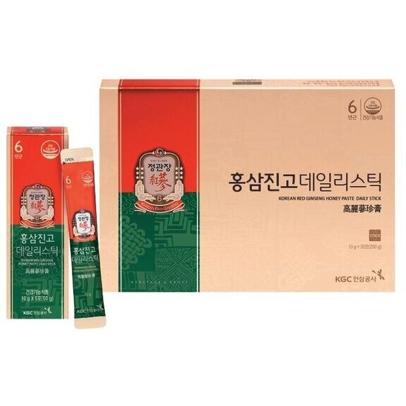 Напиток из корня корейского красного женьшеня Korean red ginseng honey paste с медом 10 мл стик 20 шт.