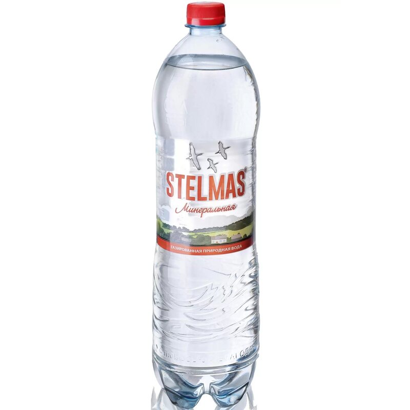 Вода минеральная столовая Стэлмас природная питьевая газированная 1,5 л