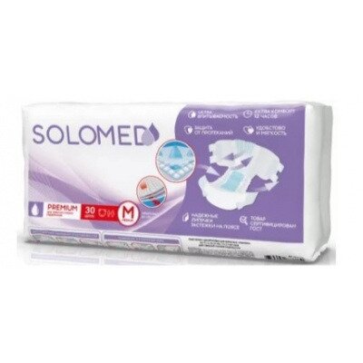 Подгузники для взрослых Solomed размер M 30 шт.