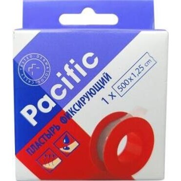 Пластырь медицинский фиксирующий Pacific 1.25х500 1 шт.