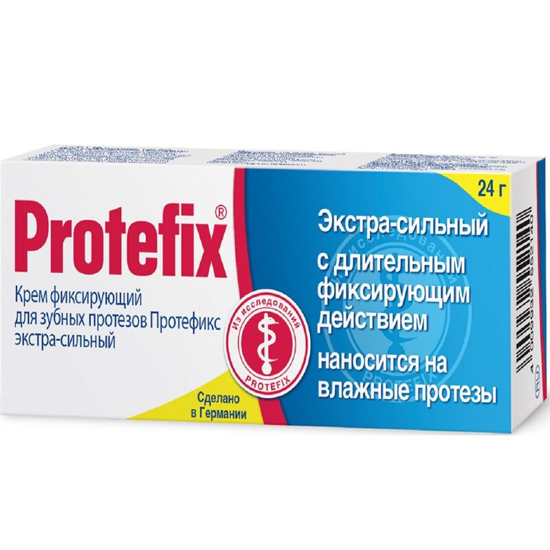 Крем для фиксации зубных протезов Protefix Экстра-сильный 24 г