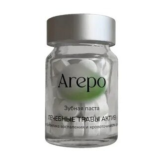 Зубная паста Арепо в таблетках лечебные травы актив 60 шт.