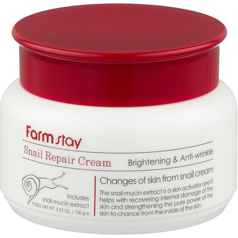 Крем FarmStay Snail Repair Cream восстанавливающий с экстрактом улитки 100 мл