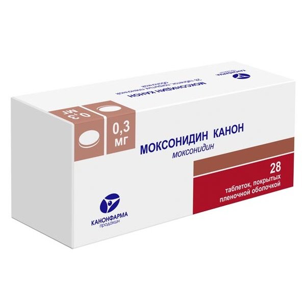 Моксонидин Канон таблетки 0,3 мг 28 шт.