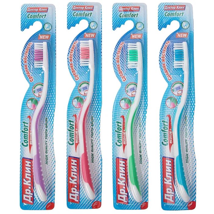 Зубная щетка Dr.Clean comfort (цвет в ассортименте)