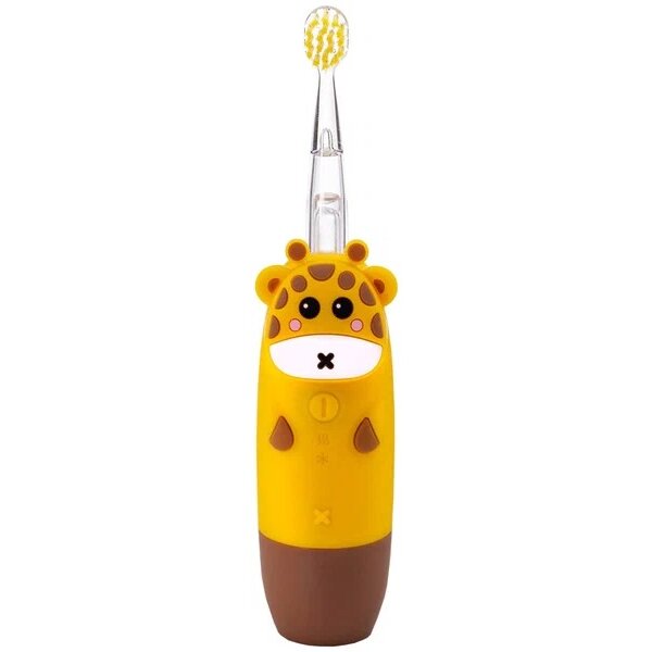 Щетка зубная электрическая для детей звуковая с питанием от аккумулятора Revyline RL025 1-5 лет цвет желтый
