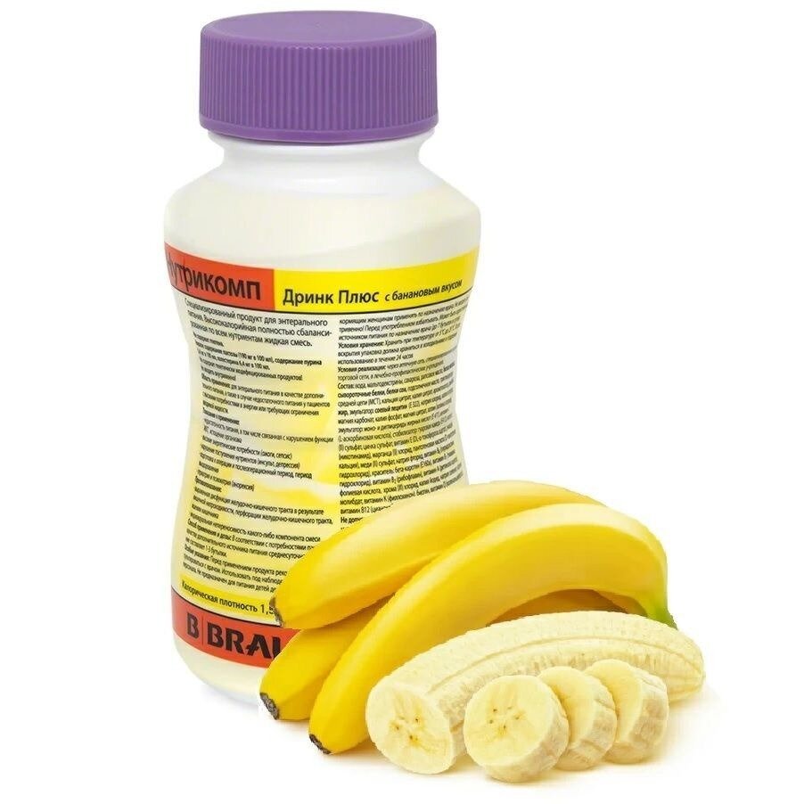Жидкая смесь Нутрикомп Drink Plus Банан 200 мл