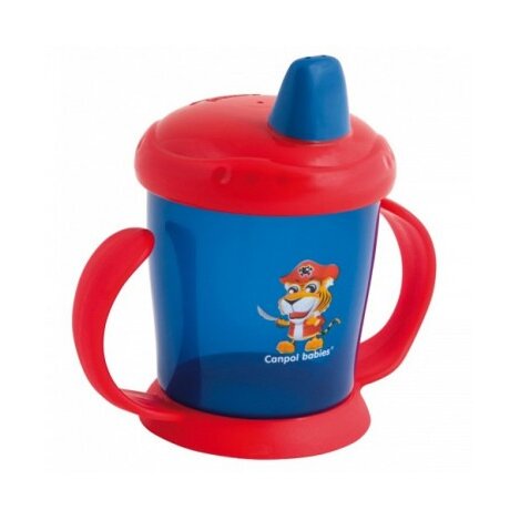 Поильник-непроливайка Canpol арт. 56/505 Пираты с твердым носиком 9+ 220 мл