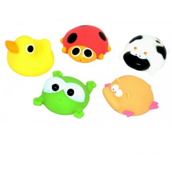 Набор игрушек-брызгалок для купания Бусинка 168 5 шт.