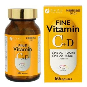 Fine витамин С+Д капсулы 60 шт.